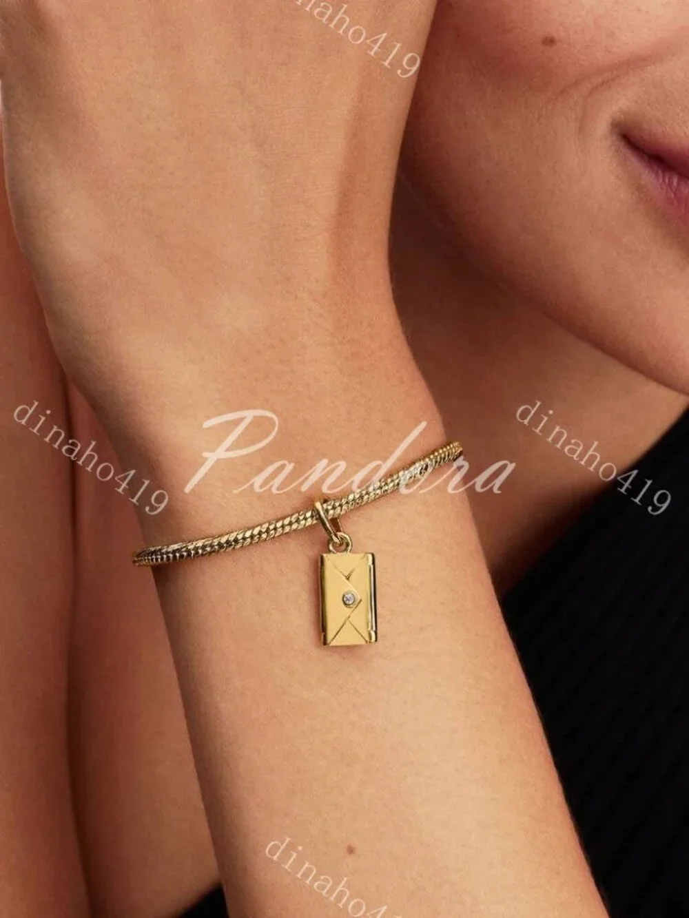 Pandora Engravable & Openable Envelope Dangle Charm